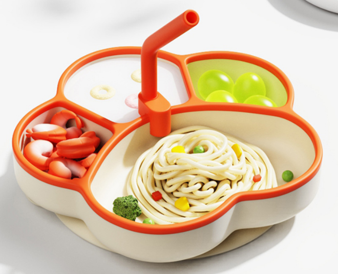 silicone baby feeding set tableware